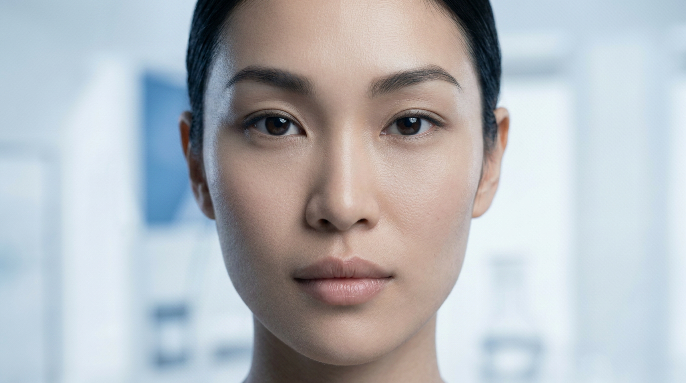 After — smoother skin, reduced wrinkle depth
